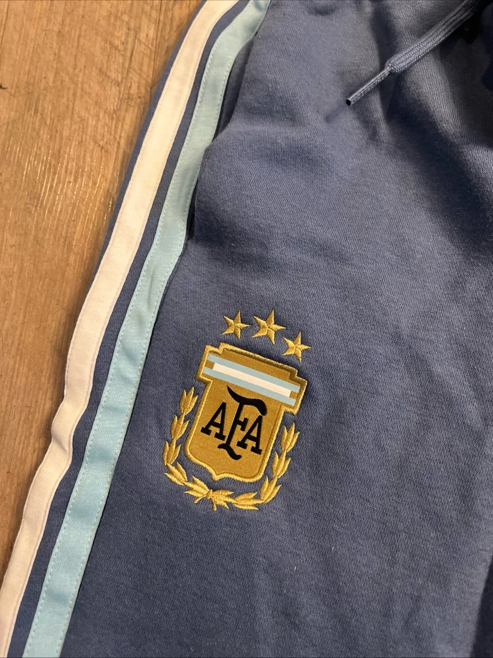 NWT Adidas Argentina National Team DNA Fleece Blue Pants JZ6294 Men’s Size XS